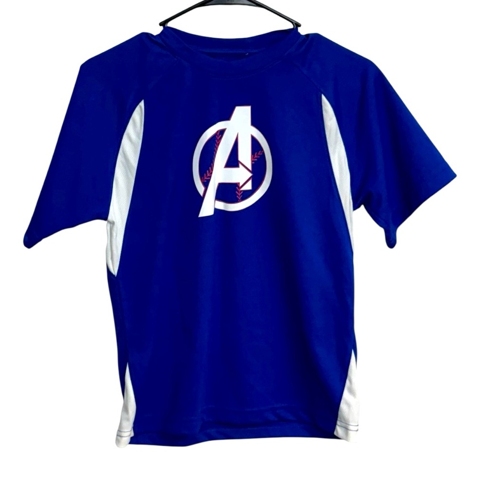 Champro Boys Blue and White Avengers Logo Jersey Size‎ M